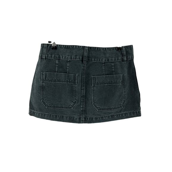 Helsa 'Workwear' Black Cotton Mini Skirt Size M - Picture 3 of 4